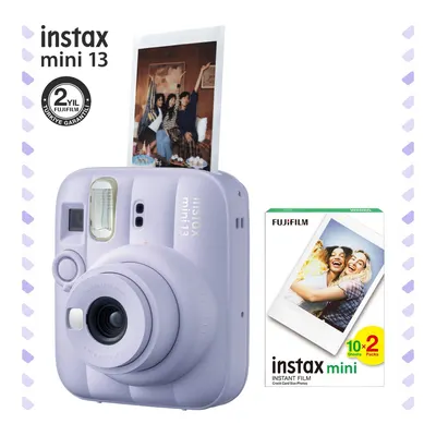 FUJIFILM Instax mini 13 20'li Mini Film ve Fotoğraf Makinesi Lila