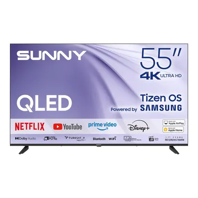 SUNNY SN55QUPRL-T08I Milano Smart - Samsung Tizen OS 8.0 55 inç 139 cm 4K QLED TV