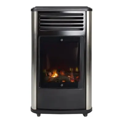 AYGAZ Manhattan 3,4 kW İç Mekan Isıtıcı Siyah + Seramik Odun Seti