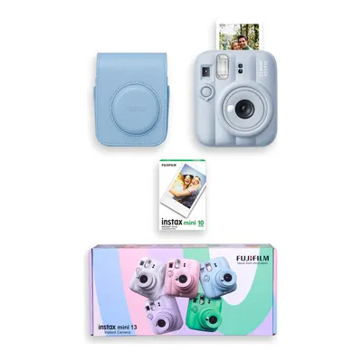FUJIFILM Instax Mini 13 Çanta 10'lu Film Special Box Fotoğraf Makinesi Mavi