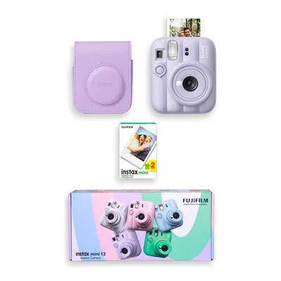 FUJIFILM Instax Mini 13 Çanta 20'li Film Special Box Fotoğraf Makinesi Mor
