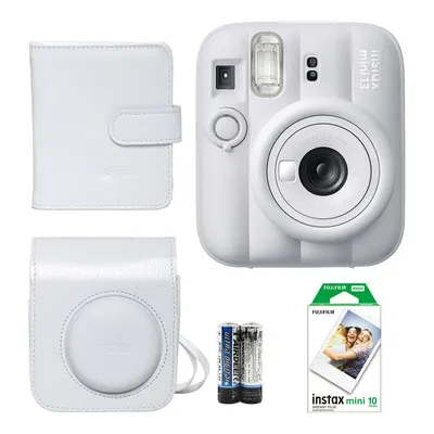 FUJIFILM Instax Mini 13 Çanta Albüm 10'lu Film Set Fotoğraf Makinesi Beyaz