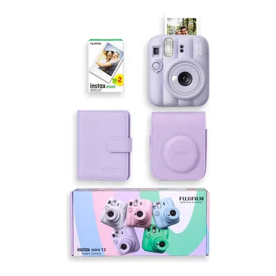 FUJIFILM Instax Mini 13 Çanta Albüm 20'li Film Special Box Fotoğraf Makinesi Mor