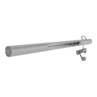 KUAS Elektrikli Karbon Filament Işıklı I-Pipe 1500 W Infrared Isıtıcı Gri