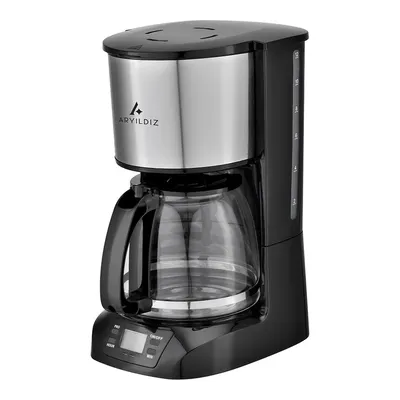 ARYILDIZ 153AR265161 Armony Cam Dijital Filtre Kahve Makinesi Gri