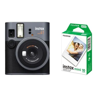 FUJIFILM Instax Mini 41 ve 10'lu Film Fotoğraf Makinesi Siyah