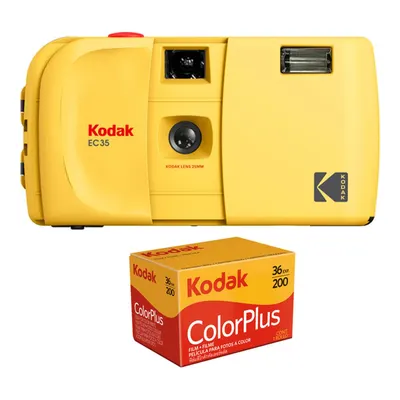 KODAK EC35 +Kodak Plus 200/36 Poz 35 mm Fotoğraf Makinesi Sarı