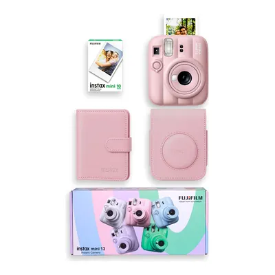 FUJIFILM Instax Mini 13 Çanta Albüm 10'lu Film Special Box Fotoğraf Makinesi Pembe