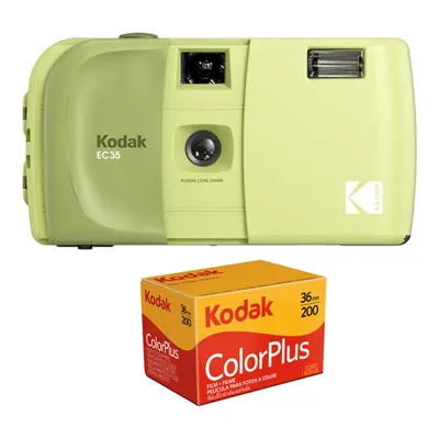 KODAK EC35 +Kodak Plus 200/36 Poz 35 mm Fotoğraf Makinesi Yeşil