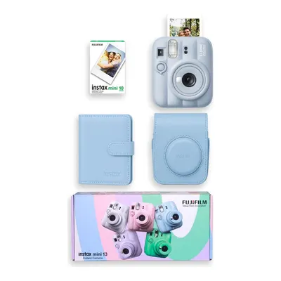 FUJIFILM Instax Mini 13 Çanta Albüm 10'lu Film Special Box Fotoğraf Makinesi Mavi