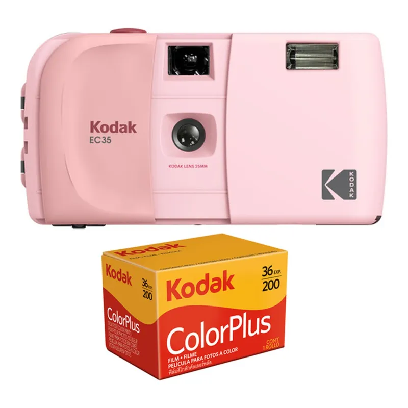 KODAK EC35 +Kodak Plus 200/36 Poz 35 mm Fotoğraf Makinesi Pembe, görsel 1