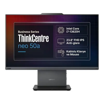 LENOVO ThinkCentre Neo 50a G5 12SC001XTR 003 Intel Core i7-13620H 64 GB 1 TB 23,8 inç FreeDOS All In One Bilgisayar Gri
