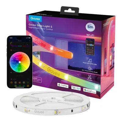 GOVEE RGBICW WiFi+BT Silikon Kaplamalı 5M LED Şerit