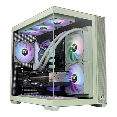 Thermaltake View 380 Matcha Green Tempered Glass ARGB USB 3.2 ATX Mid Tower Kasa