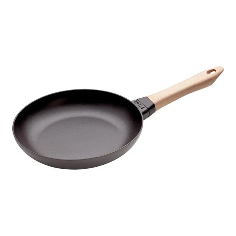 Staub Ahşap Saplı Döküm Kızartma Tavası, görsel 1