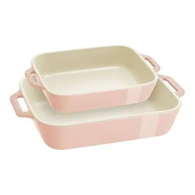 Staub Fırın Kabı Seti 2 Parça Açık Pembe
