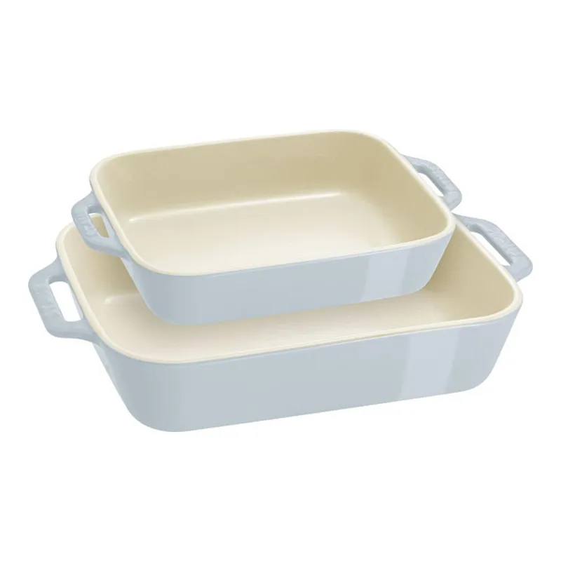 Staub Fırın Kabı Seti 2 Parça Açık Mavi, görsel 1
