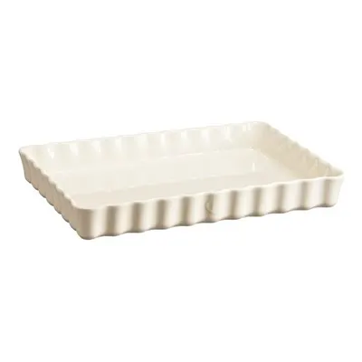 Emile Henry Tart-börek-fırın Kabı Dikdörtgen 33 X 24 Cm Ekru/clay