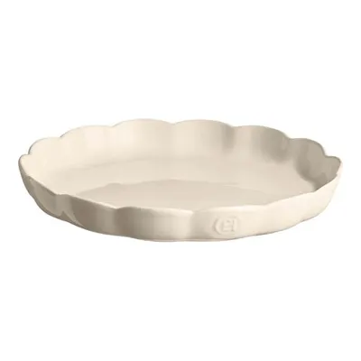 Emile Henry Madeleine Yuvarlak Tart Kalıbı 31 Cm - Ekru
