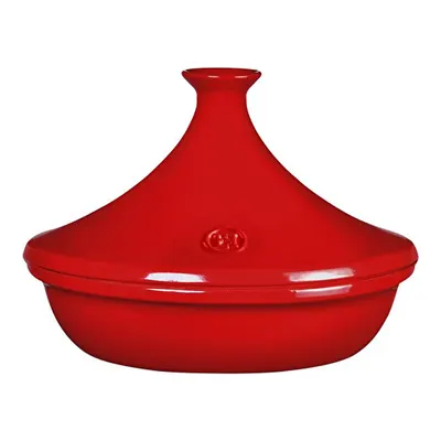 Emile Henry Ateşe Dayanıklı Tajin 27 Cm 3 Lt Antrasit/charcoal Kırmızı/burgundy