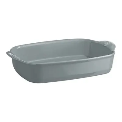 Emile Henry Fırın Kabı Dikdörtgen 36 X 23,5 Cm - Açık Gri