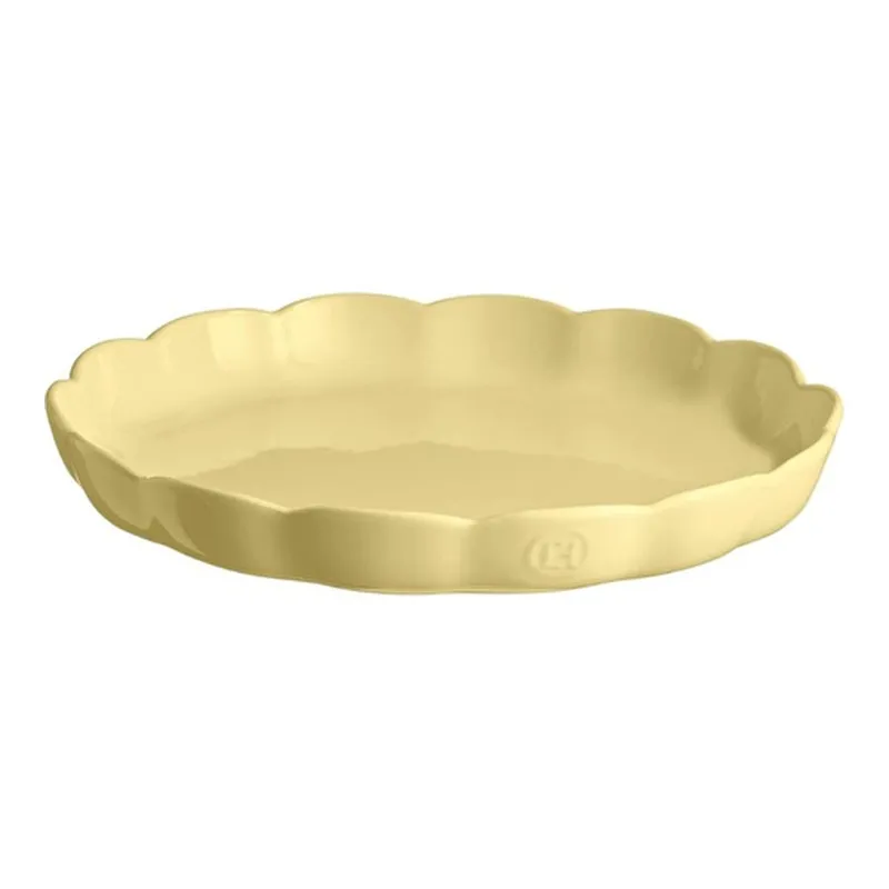 Emile Henry Madeleine Yuvarlak Tart Kalıbı 31 Cm - Vanilya, görsel 1