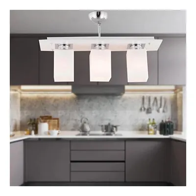 Apliqa Atlas 3 Lü Sıralı Beyaz Modern Genç Odası Mutfak- Banyo Mutfak Salon Spot Avize