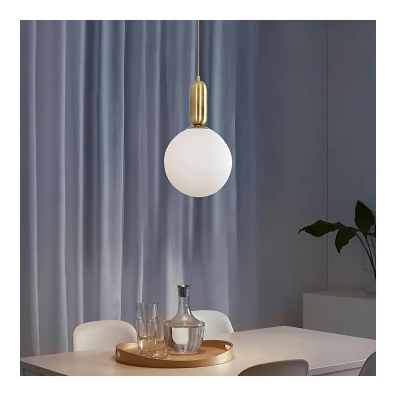 Apliqa Arlo Tekli Eskitme Camlı Sarkıt -led Ampul Dahil Top Avize Modern Koridor Mutfak Salon Sarkıt Avize, görsel 1
