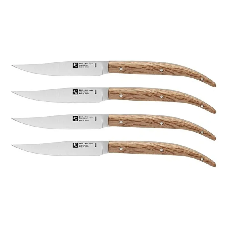 Zwilling Steaks 4'lü Biftek Bıçağı Seti Meşe Ağacı 4 Parça, görsel 1