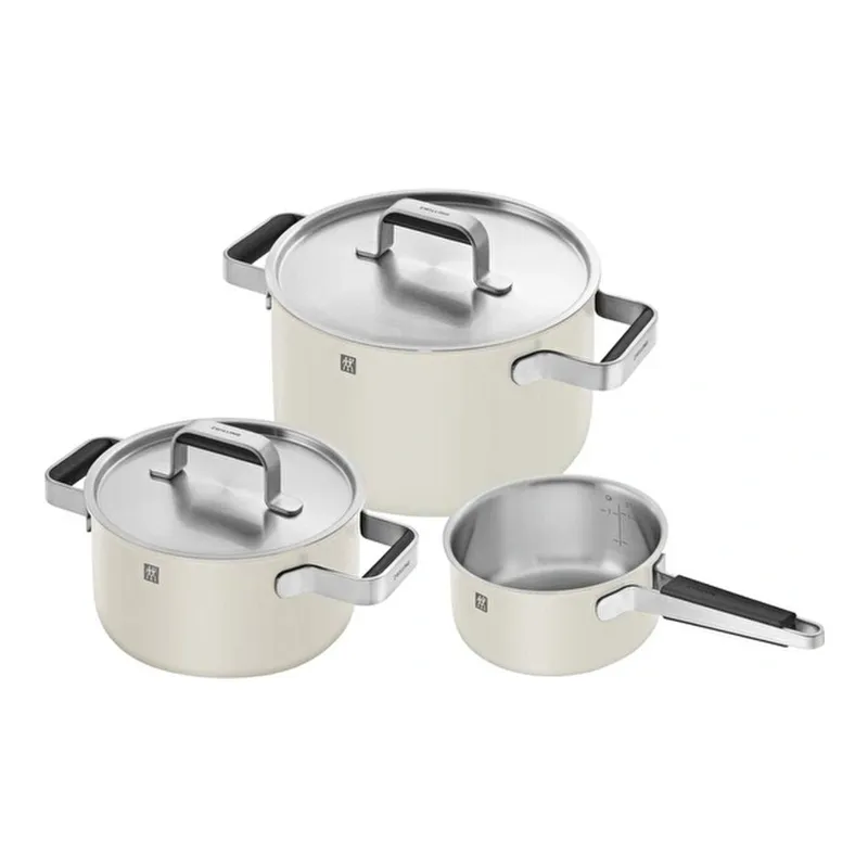 Zwilling Pure Tencere Seti 3 Parça Ekru, görsel 1