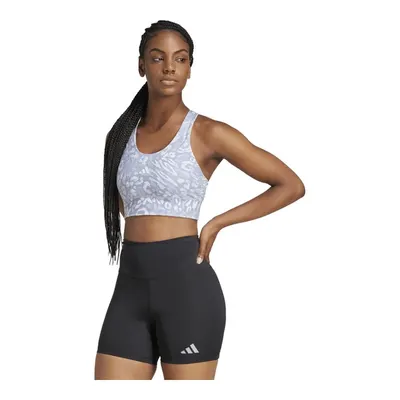 Adidas Run Pkt Ms Aop Kadın Gri Fitness Bra