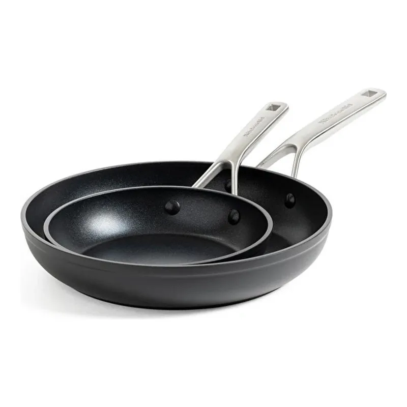 Kitchenaid Güçlendirilmiş Dövme Alüminyum Kızartma Tavası Seti 20 Cm + 28 Cm, görsel 1
