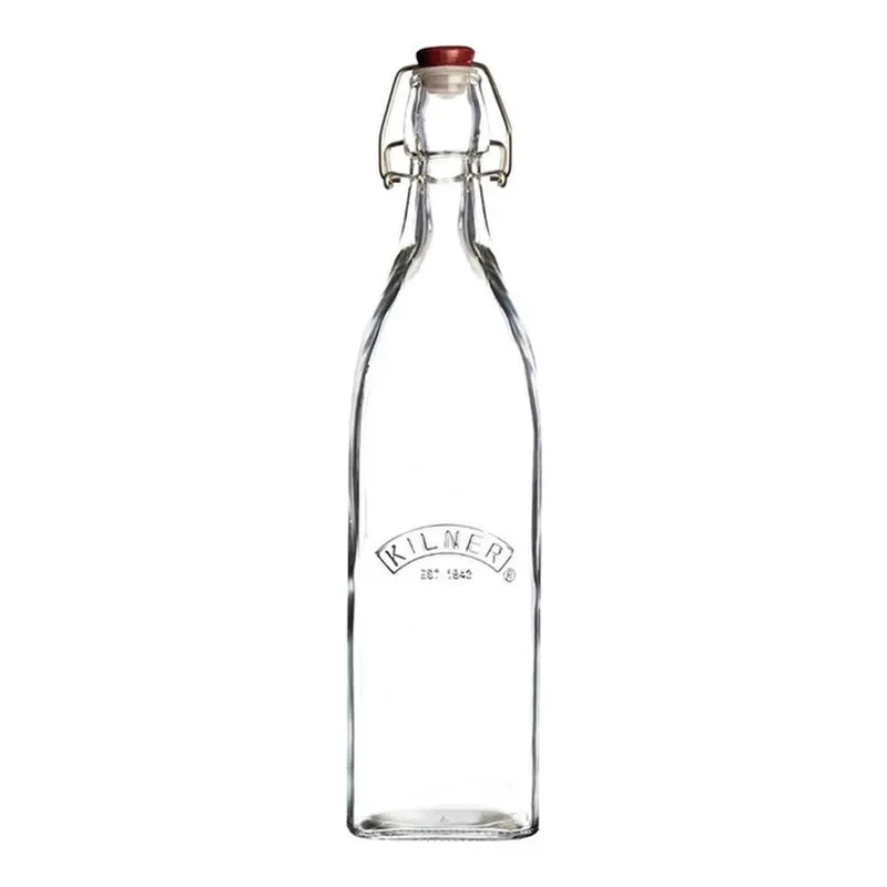 Kilner Klipsli Kare Şişe 1 L, görsel 1