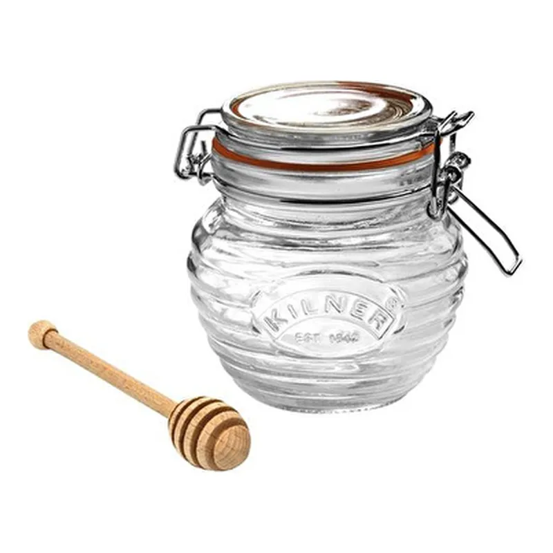 Kilner Ahşap Kepçeli Bal Kavanozu 400 Ml, görsel 1