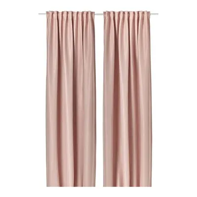 VILBORG karartma perde/2 kanat, pembe