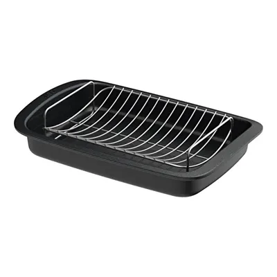 Berghoff Leo Graphite Çıkarılabilir Raflı Yapışmaz Grafit Izgara Güveç 42x28cm
