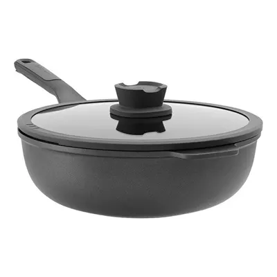 Berghoff Leo Stone Yapışmaz Kapaklı Alüminyum Döküm Wok Tava 28 Cm