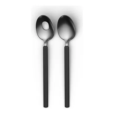 Berghoff Home Belly 2 Parçalı Salata Servis Seti Füme Siyah