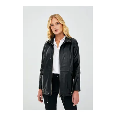 Nancy Kadın Oversize Deri Ceket