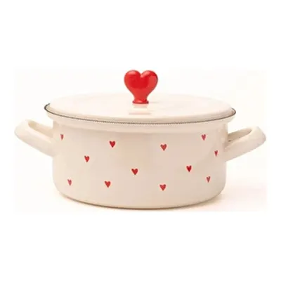 Emaylab Cupid 18cm Kısa Emaye Tencere (1.5 Litre)