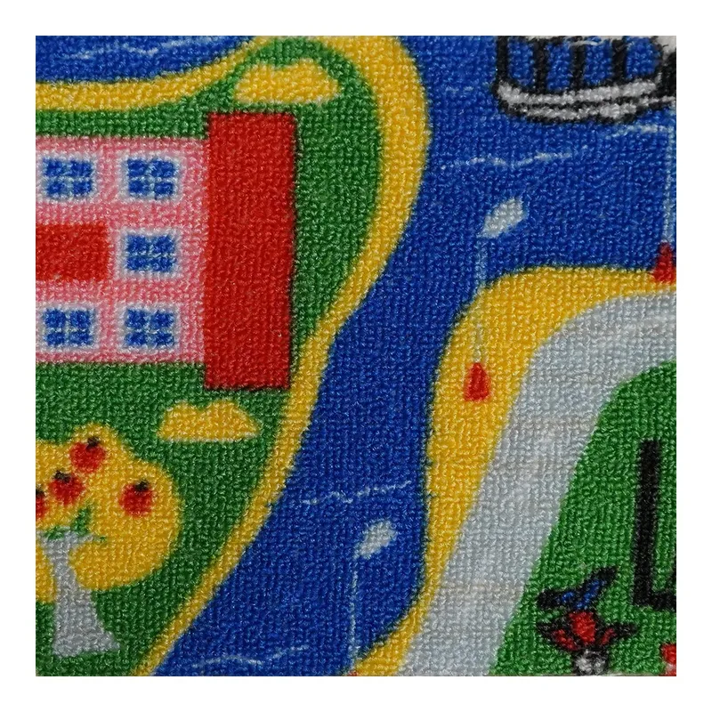 Güven Collection 6 mm 200 cm Oyun Parkı Baskılı Duvardan Duvara Çocuk Odası Halısı Çok Renkli, görsel 1