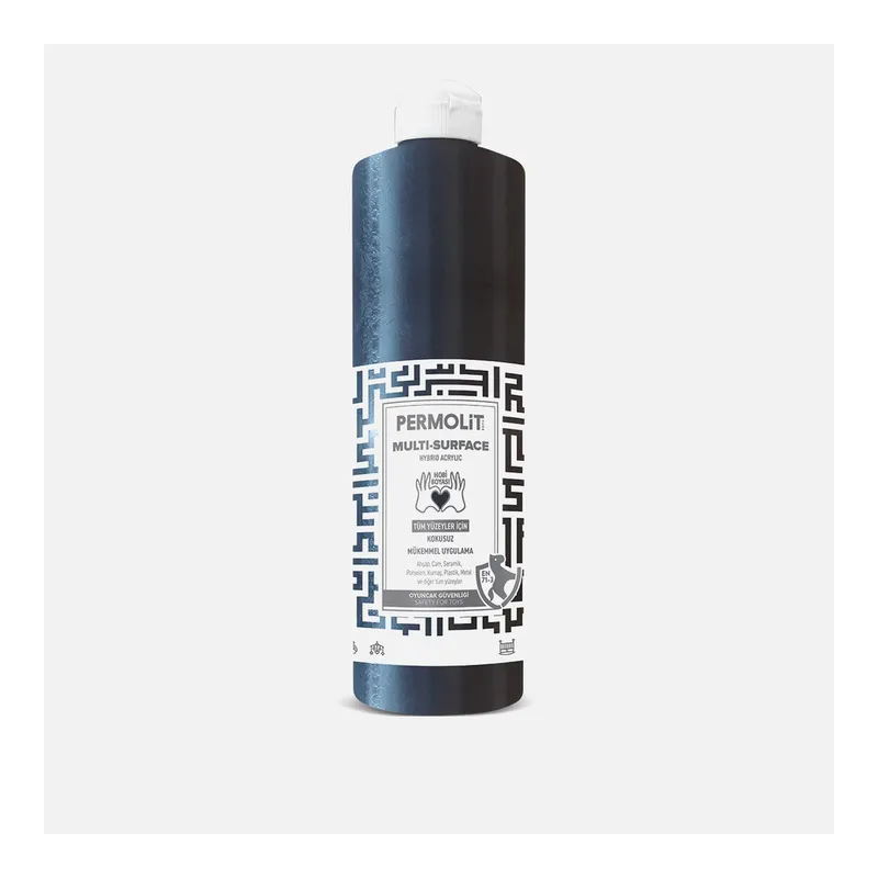 Permolit Akrilik Boya Siyah Multi Surface 0,5 lt, görsel 1