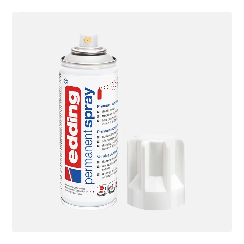 edding 200 ml Permanent Akrilik Sprey Boya Traffic Whitegl 953, görsel 1