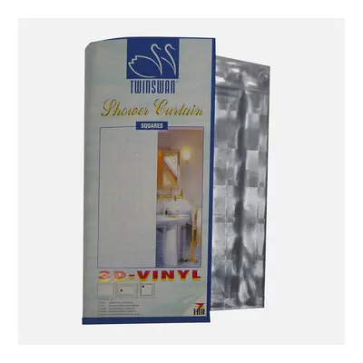 Twinswan 3 Boyutlu Banyo Perdesi 180x200 Wind