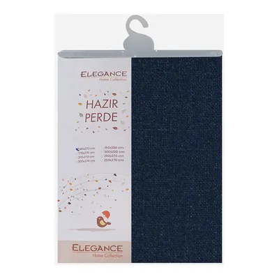 Elegance Milpa Keten Fon Perde Lacivert