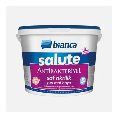Bianca Salute Saf Akrilik Antibakteriyel Yarı Mat C Bazı Boyası 15 Lt