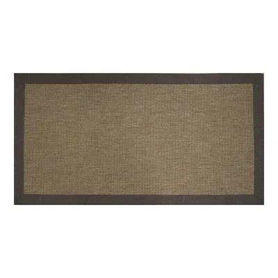 Güven Collection Nature Rustic Bordürlü Sisal Halı Kahverengi 80x150 cm