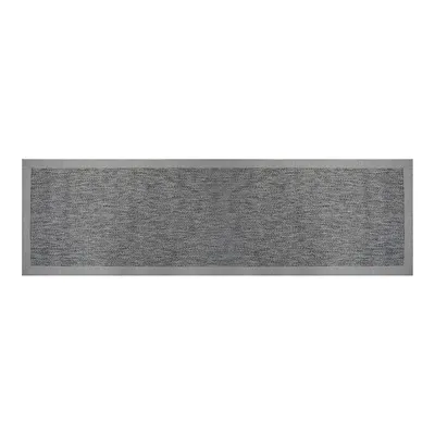 Güven Collection Nature Rustic Bordürlü Sisal Halı Gri 80x300 cm