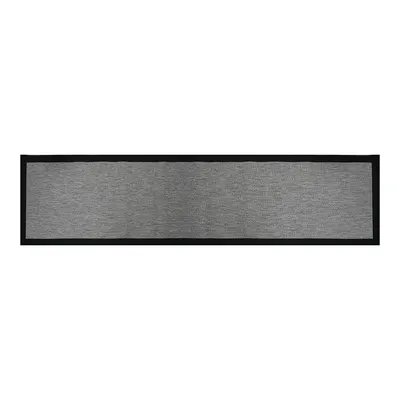 Güven Collection Nature Rustic Bordürlü Sisal Halı Koyu Gri 80x300 cm