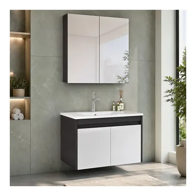 Polka Punto 80 cm Banyo Dolabı